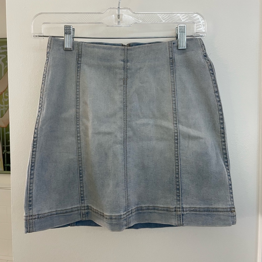Jean skirt high waisted